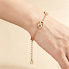 Double D CZ Gold-Plated Bracelet