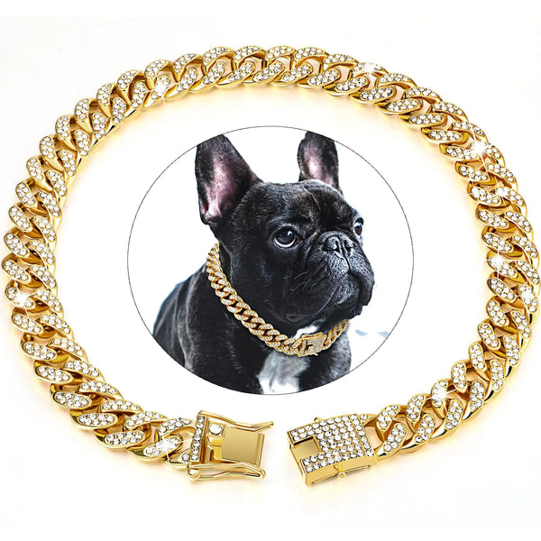 Diamond Cuban Link Dog Collar
