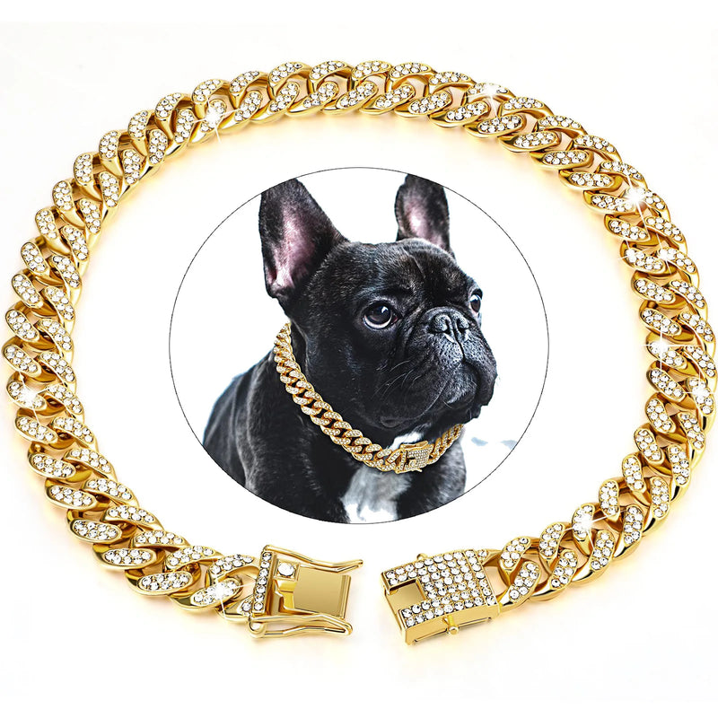 Diamond Cuban Link Dog Collar