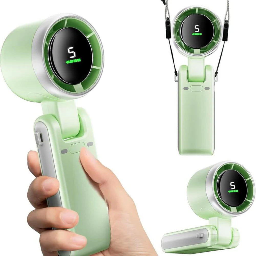 Portable Handheld Turbo Fan with Digital Display