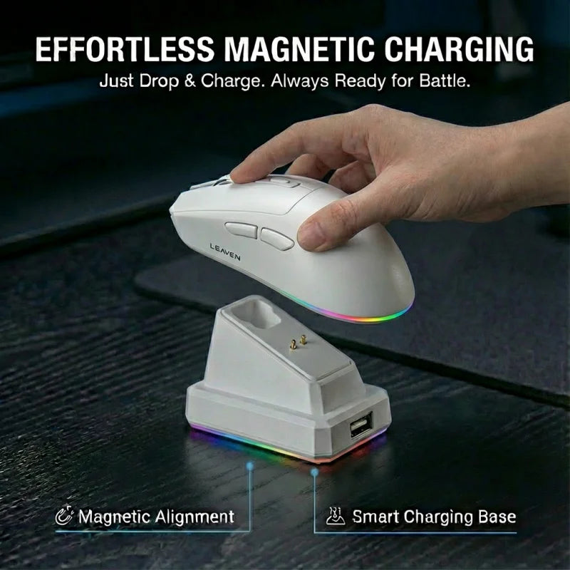 Wireless Gaming Mouse with Charging Dock
