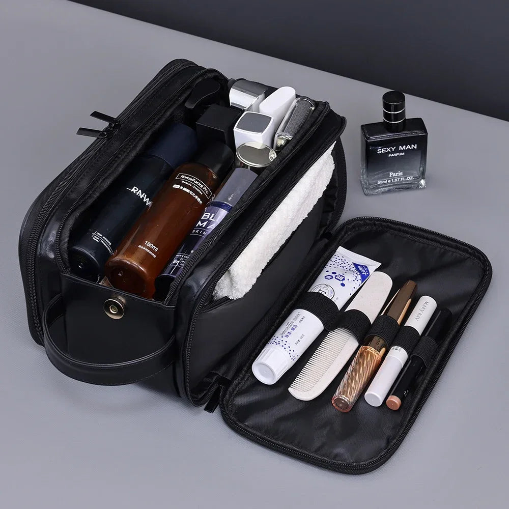 Waterproof Hanging Toiletry Bag with Multiple Compartments