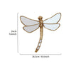 Golden Curly-Tailed Dragonfly Wall Decor - Resin Art Piece