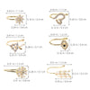 6-Piece Non-Piercing Nose Cuff Set