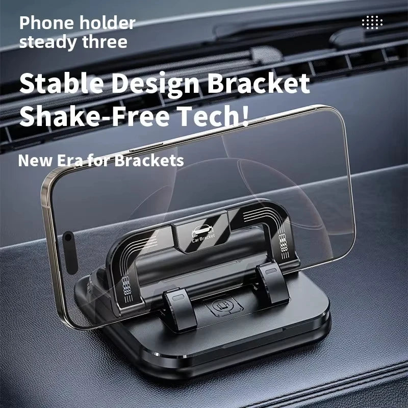 Dashboard Car Phone Holder with Integrated Parking Number Plate