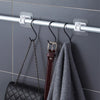 Self-Adhesive Curtain Rod Holders - No-Drilling Clamp Hooks