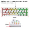Compact 68-Key RGB Gaming Keyboard with USB Wired Connection