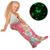 Glow-in-the-Dark Mermaid Tail Blanket