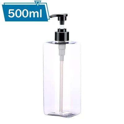 500ml Refillable Pump Bottles for Shampoo, Lotion & Body Wash