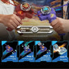 A demonstration showing how to play the AULDEY Infinity Nado Spin Force Battle Top with Launcher in four steps.