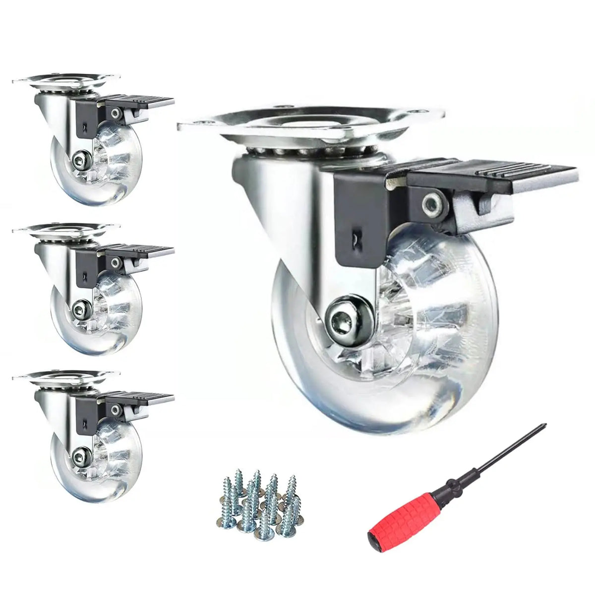 Ruedas Giratorias Resistentes (Set de 4)