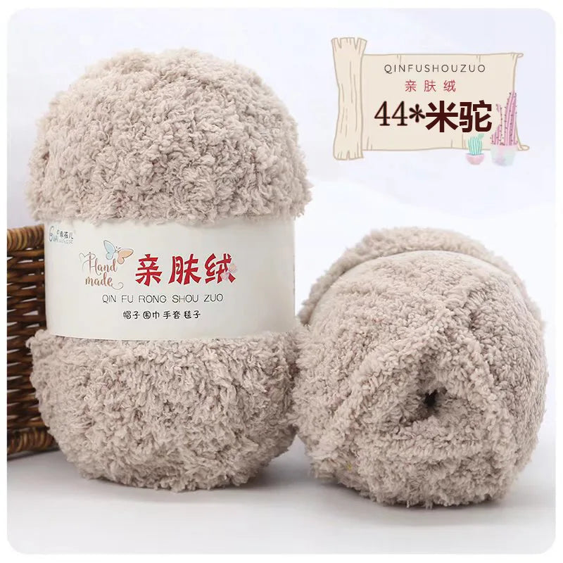 Soft Chenille Yarn for Knitting and Crochet Projects