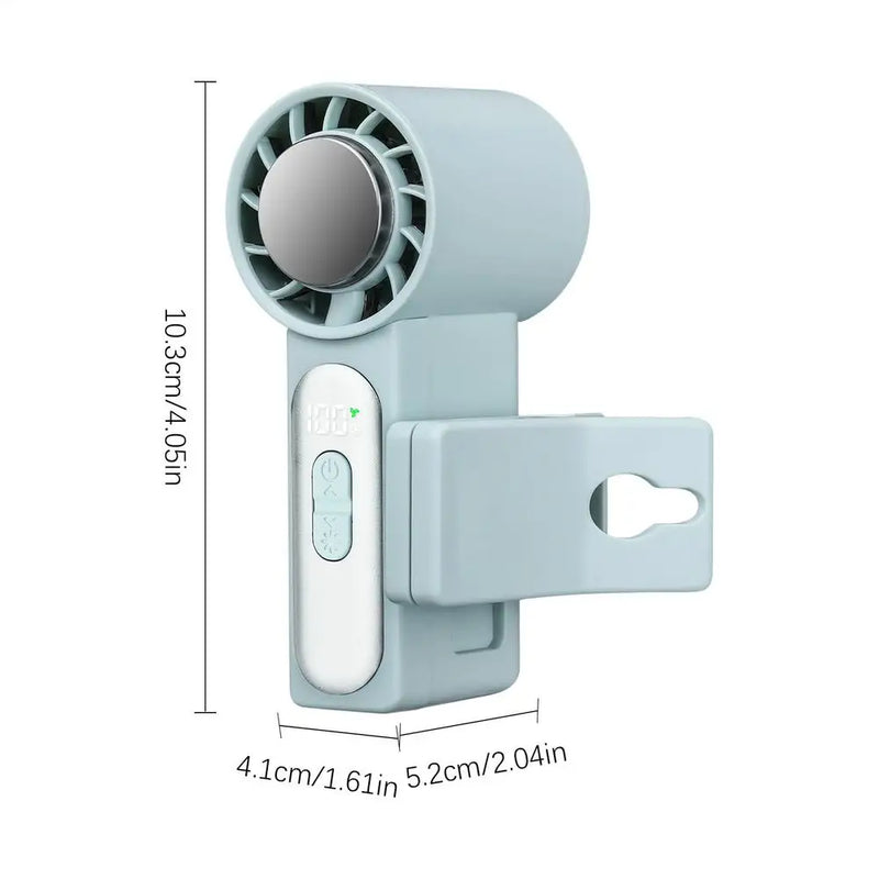 Portable Clip-On Fan with LED Display