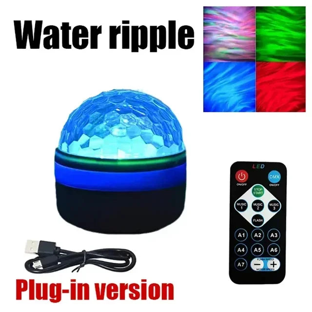 Northern Lights & Water Ripple LED Projector Lamp