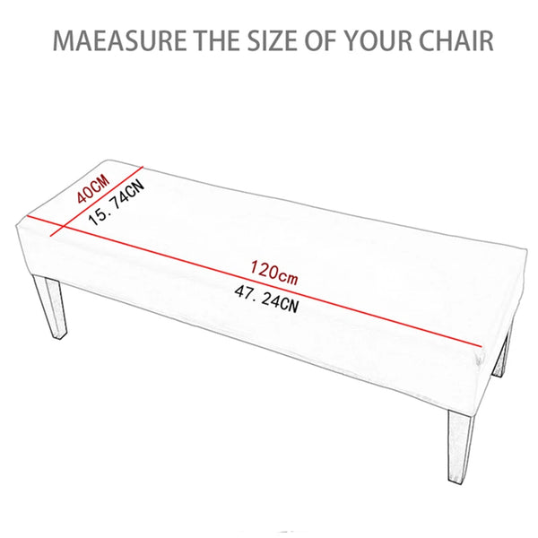 Waterproof PU Leather Bench Cover – Stretch Fit, Removable & Washable