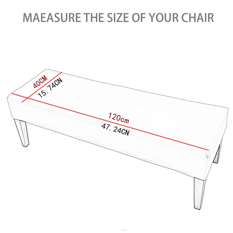 Waterproof PU Leather Bench Cover – Stretch Fit, Removable & Washable