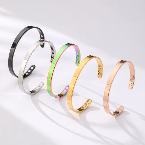 Verstellbares Magnetisches Armband mit Manschettenverschluss