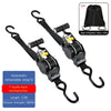 Black heavy duty retractable ratchet straps with automatic strap and T-handle for electrophoresis