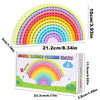Montessori Rainbow Arch Blocks – 12-Piece Wooden Stacking Toy