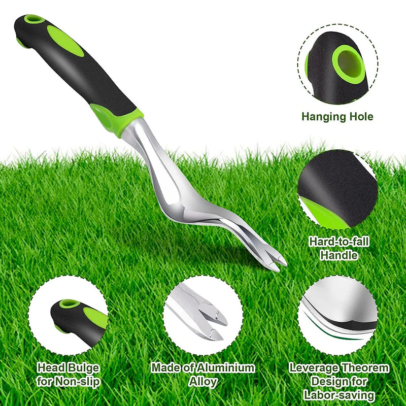 Ergonomic Hand Weeder with Durable Aluminum Shaft