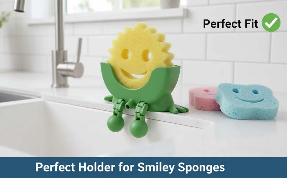 Hanging Sponge Holder with Drainage – Space-Saving Kitchen Sink Organizer