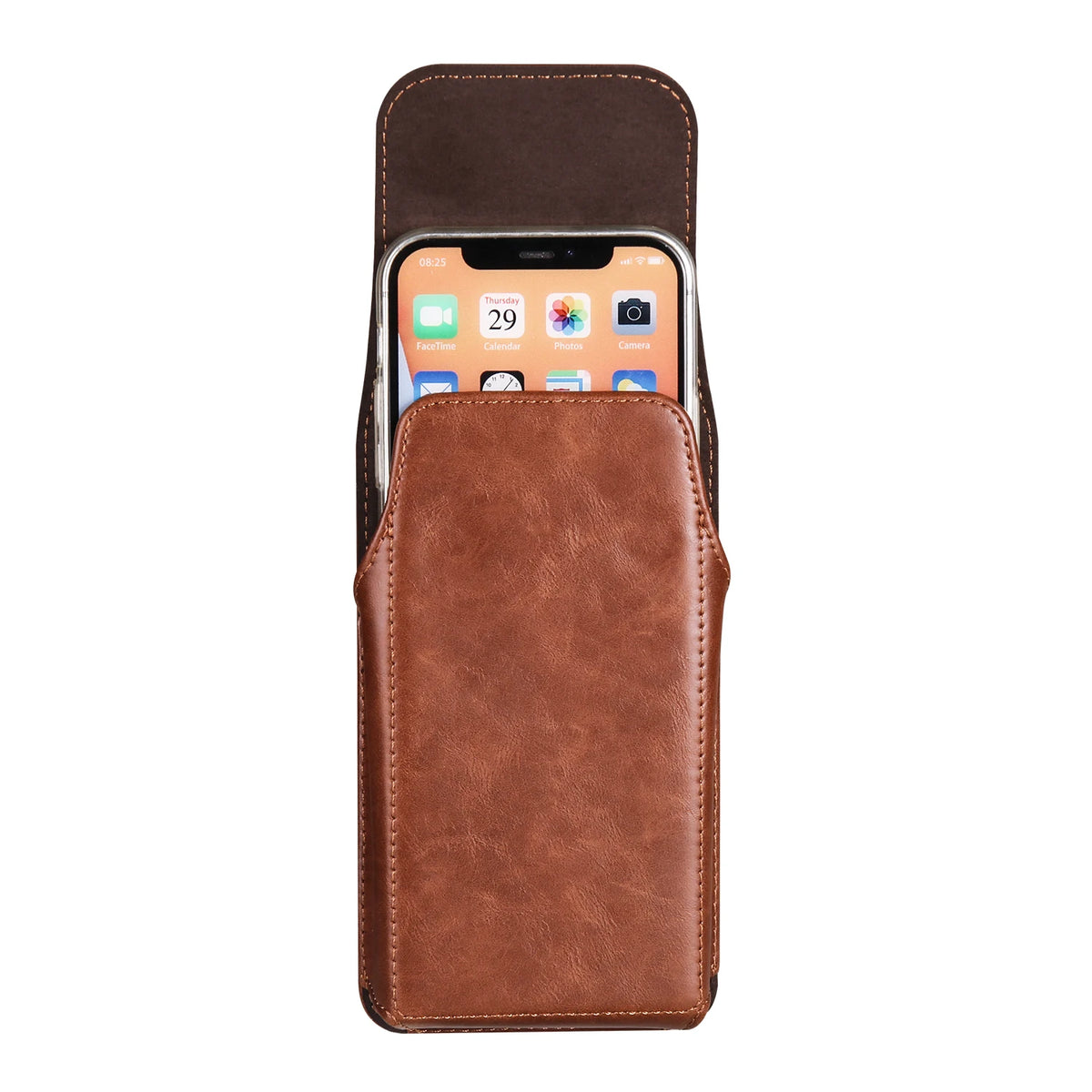 Genuine Leather Belt Clip Phone Holster for Men
