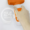 Orange roller brush and paint for antibacterial wall repair