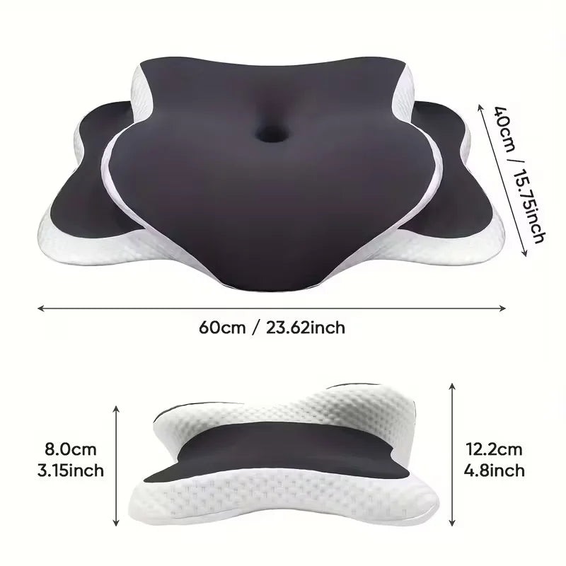 Oreiller cervical en mousse à mémoire de forme en forme de papillon