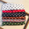 Bandeau large en tissu à pois