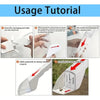 Usage tutorial showing how to open, use, and dispose of a handheld insect catcher for indoor and outdoor bug trapping.