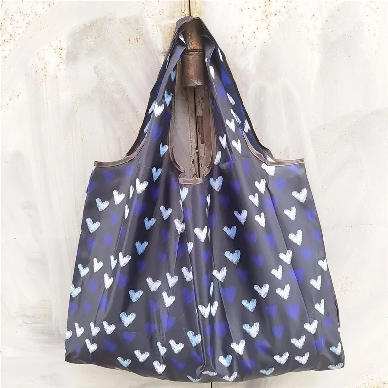 Foldable Eco-Friendly Shopping Bag with Cartoon Print