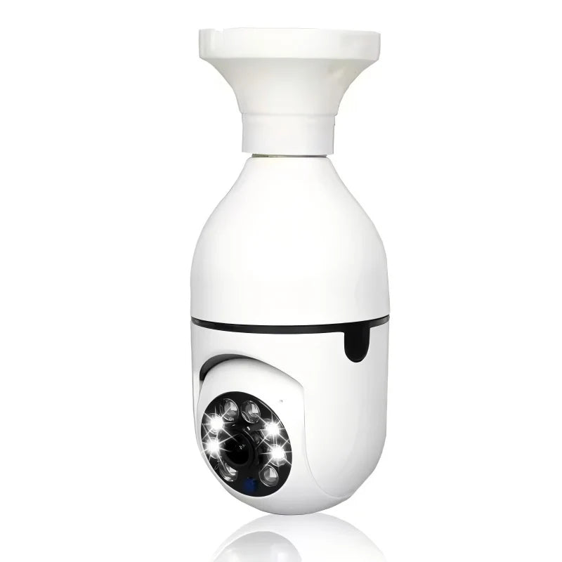 Bombilla Inteligente E27 con Cámara de Seguridad y Vista 360°