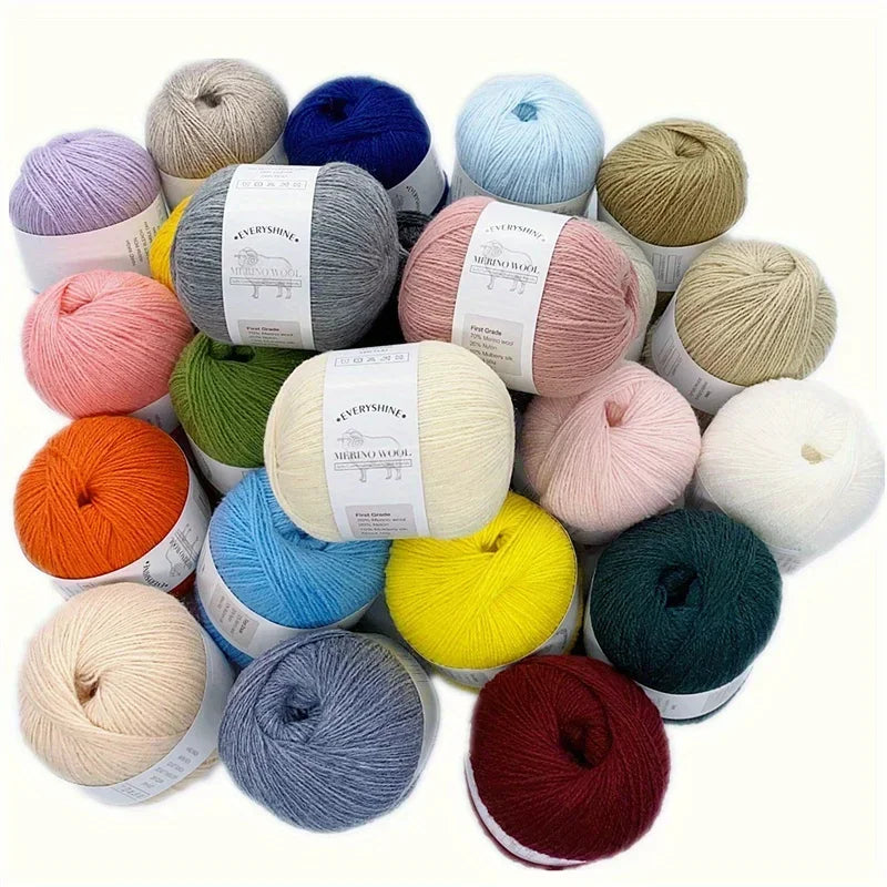 Premium Merino Wool Yarn for Knitting and Crochet