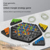 Triangle Chain Rubber Band Chess Puzzle