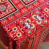 Bohemian Cotton Linen Fabric with Vintage Ethnic Print
