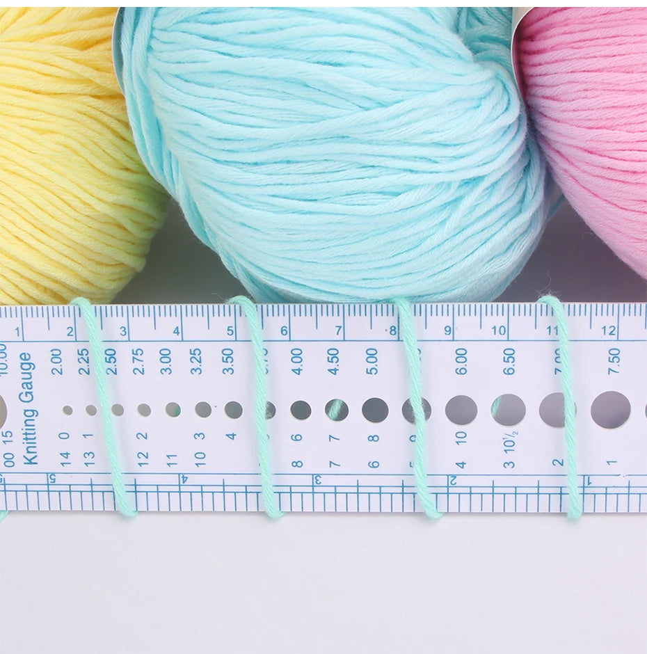 100% Organic Cotton Yarn for Knitting and Crocheting (2-Pack)