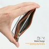 Premium PU Leather Badge Holder with Zipper and Lanyard