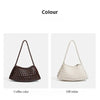 Handwoven Hobo Shoulder Bag with Large Inner Pocket