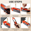 Contour Scribing Ruler with Lock for Precise Woodworking