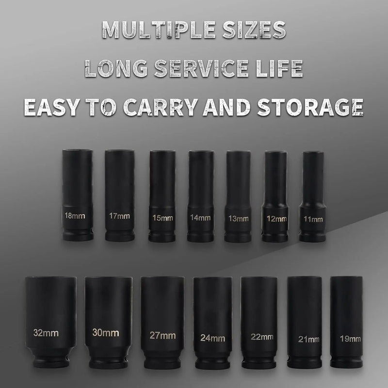 1/2-Inch Drive Impact Socket Set