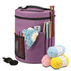 Spacious Crochet Tote Bag with Yarn Storage and Pockets