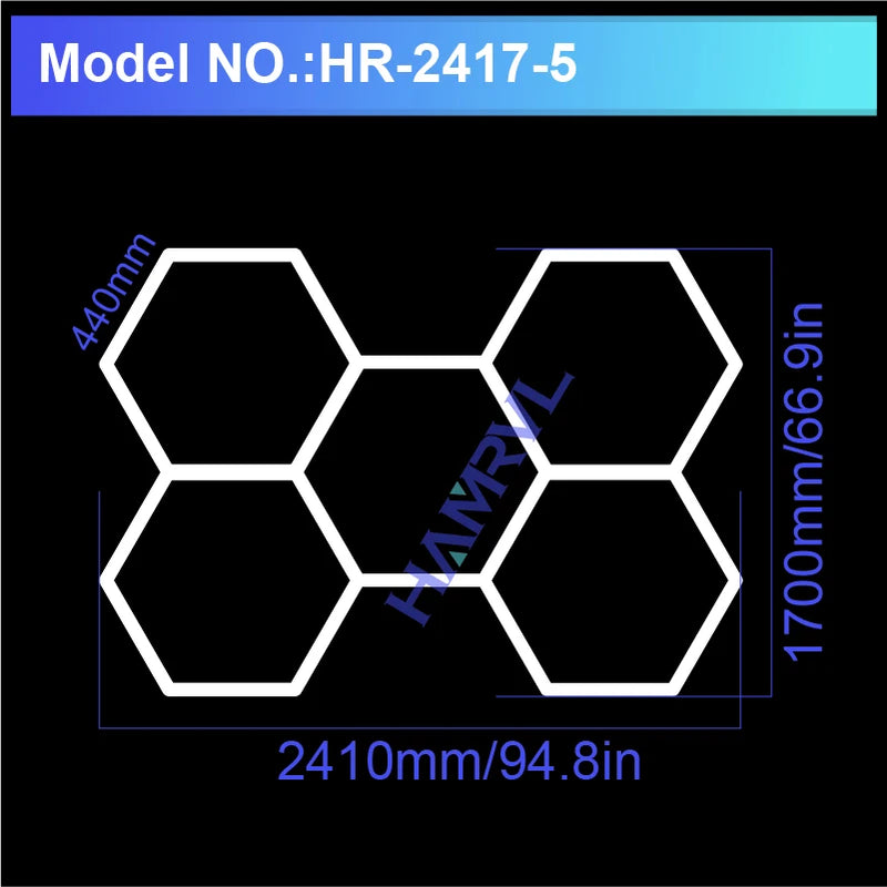 Hexagon LED Ceiling Light Panel