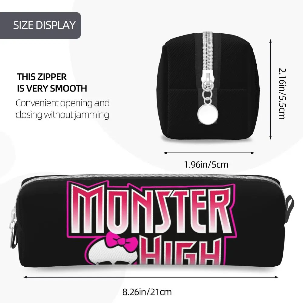 Monster High Pink Pattern Pencil Case