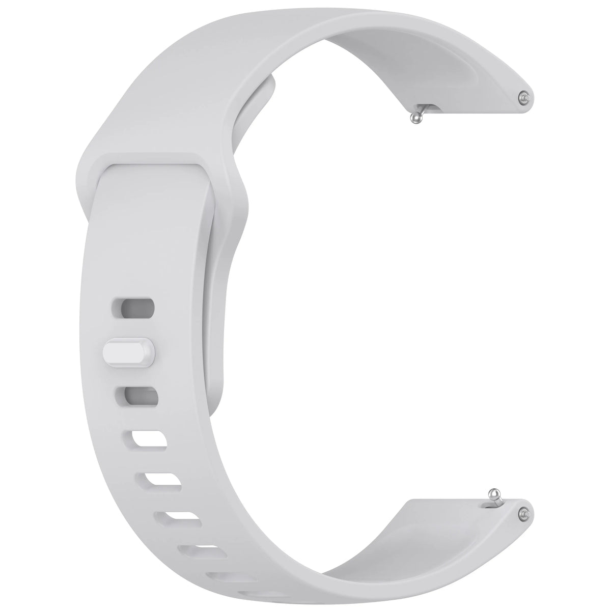 White silicone watch band and protective case for a Redmi Watch Active 5 or Watch 5 Lite