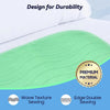 Light green reusable waterproof underpad with wave texture sewing and edge double sewing for bed protection