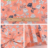 Floral Printed Twill Cotton Fabric for Quilting & Sewing – 6 Piece Set