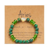 Zodiac Kristall-Armband mit Perlen
