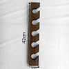 Wall-Mounted Wooden Hat Rack with 5 Hooks