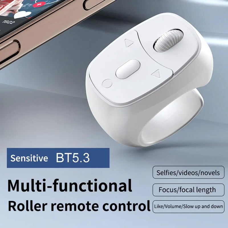 Control Remoto Bluetooth con Forma de Anillo para Dedo
