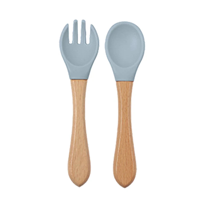 Baby Silicone Suction Plate and Utensil Set
